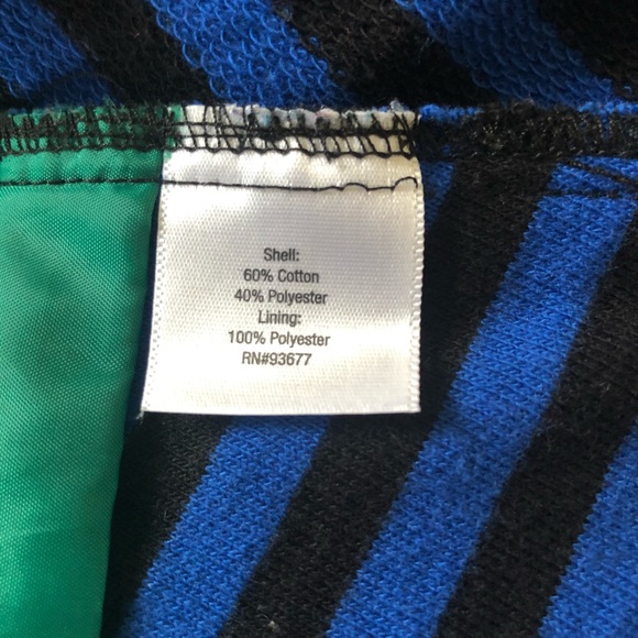 A.N.A Knit Blue and Black Strips Career Blazer. - Picture 6 of 8